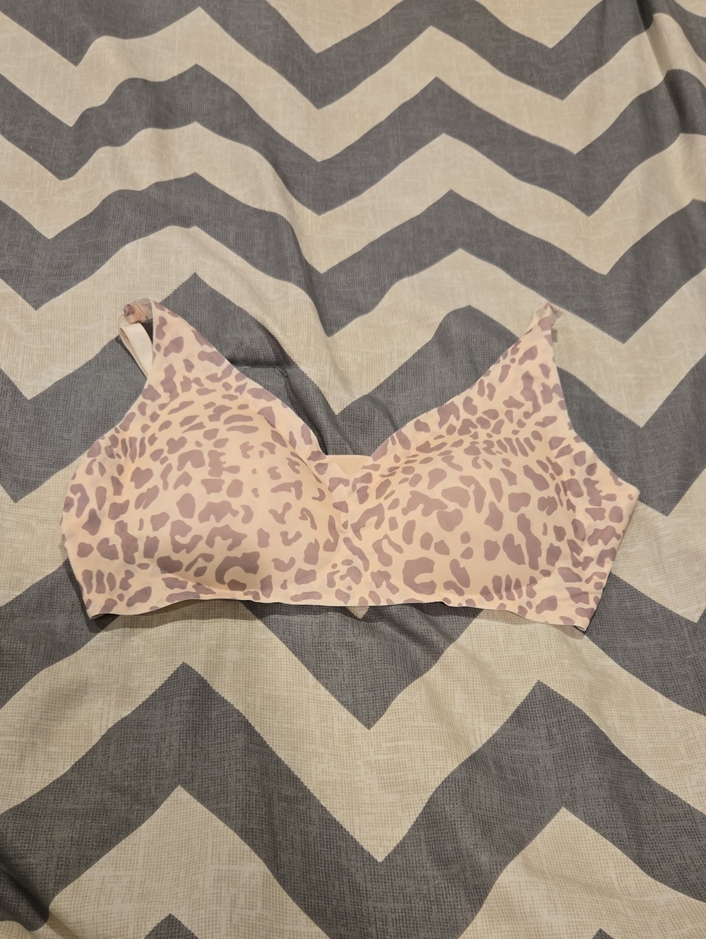 Seamless Wireless Leopard Print Jelly Bra